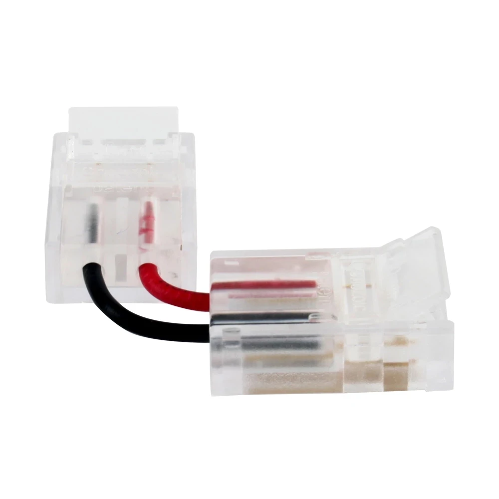LED Strip Connector 2Pin 8/10mm Right Angle Adjustable Connector For 3528/5050 SMD RGB LED Strip Lights 90 Degree Corner