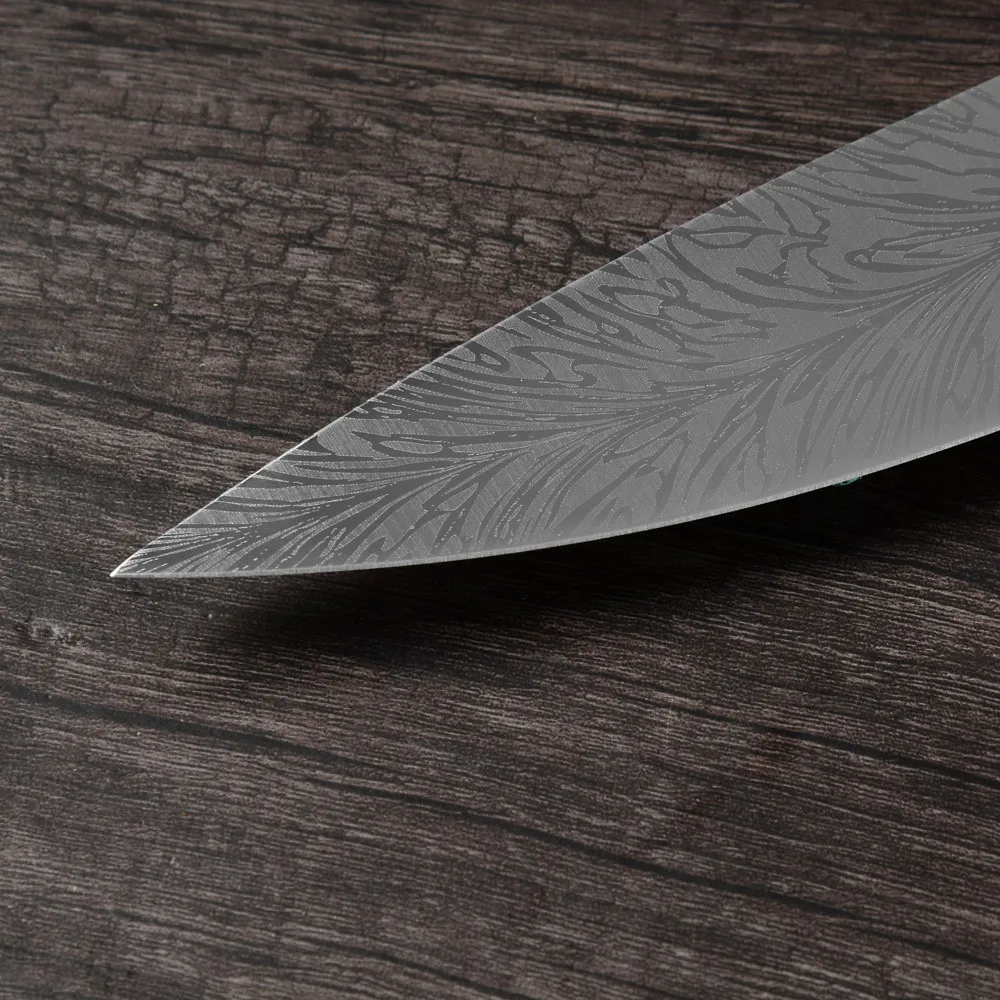 Xingye Knife Kitchen 7Cr17Mov High Carbon Stainless Steel Pakka Wooden Handle 8 Inch Knife Kitchen Chef With Knife Cover