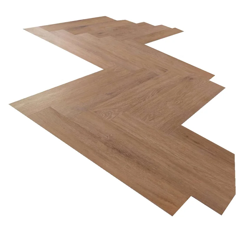 4mm 4.5mm 5mm 6mm 8mm Vinyl Click Chevron Fishbone ABA Hybrid  Oak Parquet Wood SPC Flooring Herringbone