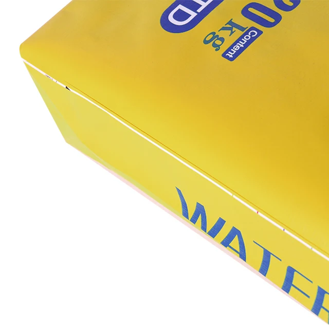 custom 25kg Grass Seed Anti-Slip Square Bottom BOPP laminated Woven Polypropylene Bag