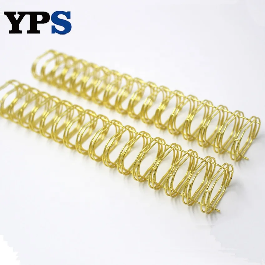 Versatile High Quality Aluminum Spiral Wire O Double Loop Wire Golden