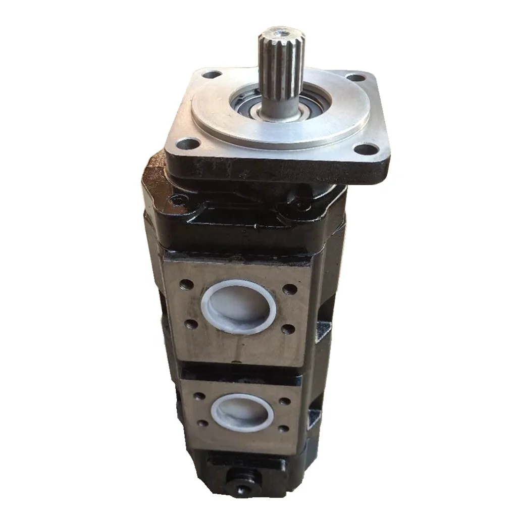 CBJHP 80 /  63 / 50  Spline Shaft High Pressure Triple Gear Pump Hydraulic