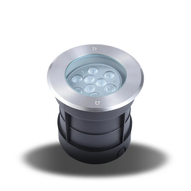 Outdoor IP66 Waterproof 9W 12W RGB Diameter 160mm LED Underground Light Deck Lighting Adjustable Angle Landscape Tree Light