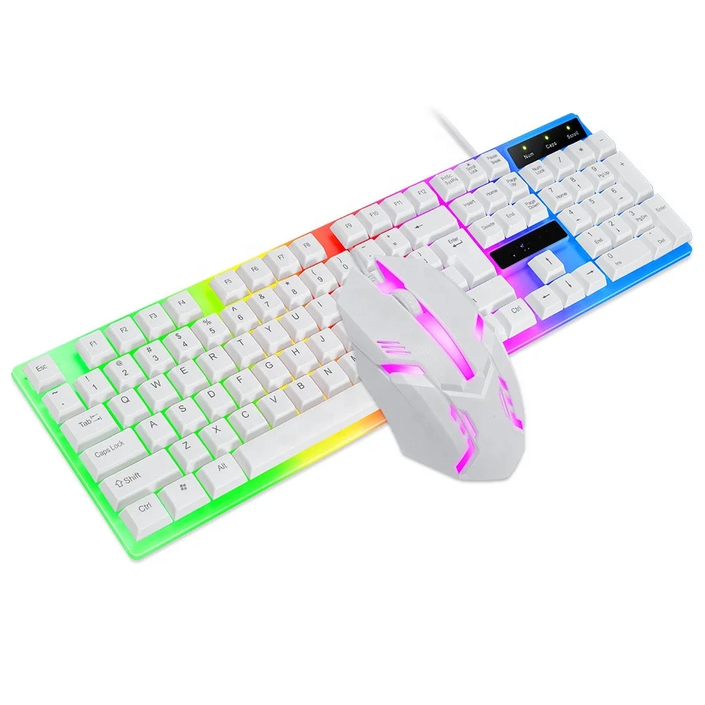 Biucam Amazon Top Seller Multimedia Game Keyboard And Mouse Combo Set RGB Gaming Keyboard