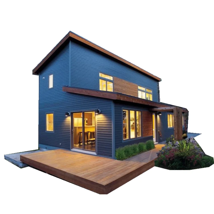 China Move free 2 bedroom container homes Luxury Long Service Life Light Steel Frame House Villa for Sale