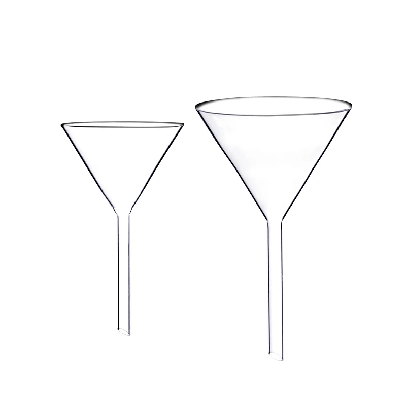 
Outstanding quality high transparency silicon dioxide cone glass funnel 