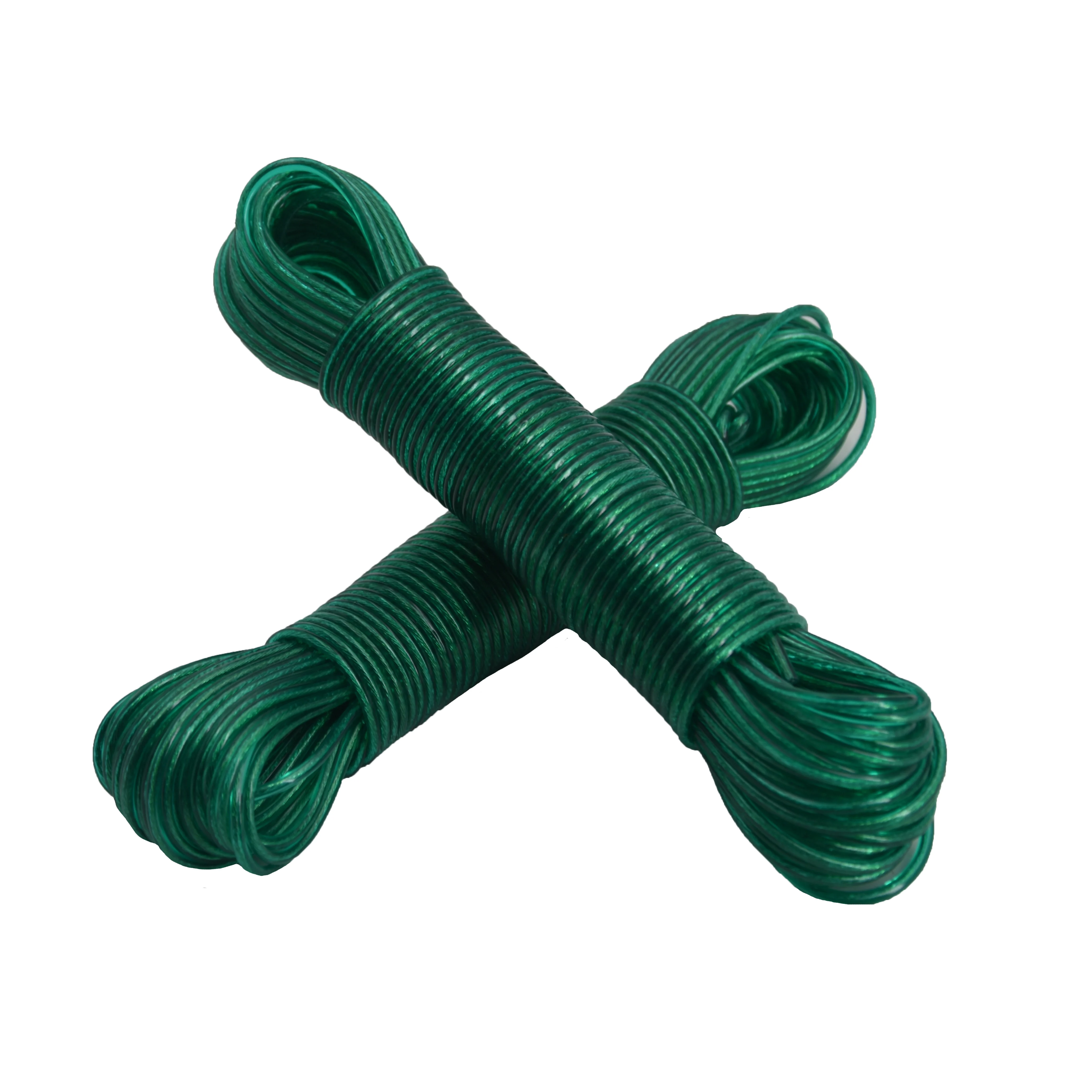 Outdoor Clothes Hanging Drying PVC Coated and PP Polyester  PVC Clothesline