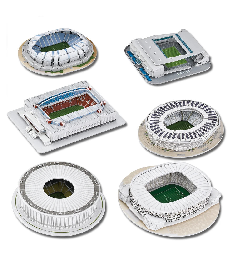 Забавный сувенирный подарок из пенополистирола 3d футбольный стадион модель головоломка