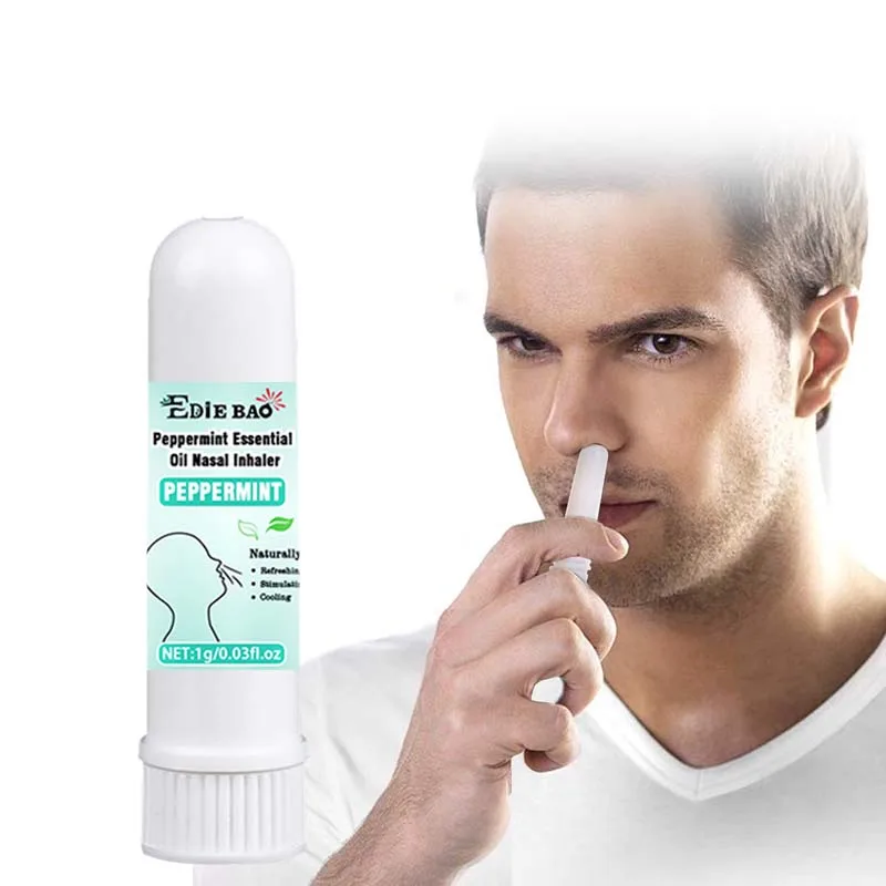 EDIEBAO Sobering Stick Refreshing Energy Stick Peppermint Oil Stick Nasal Anti-drowsiness Nasal 1g OEM Brand
