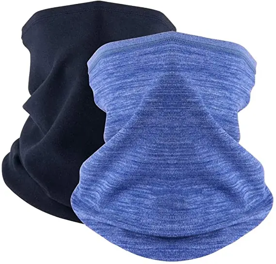 Winter Neck Warmer Gaiter Fleece Windproof Face Mask Cover Cold Weather Scarf for Men & Women