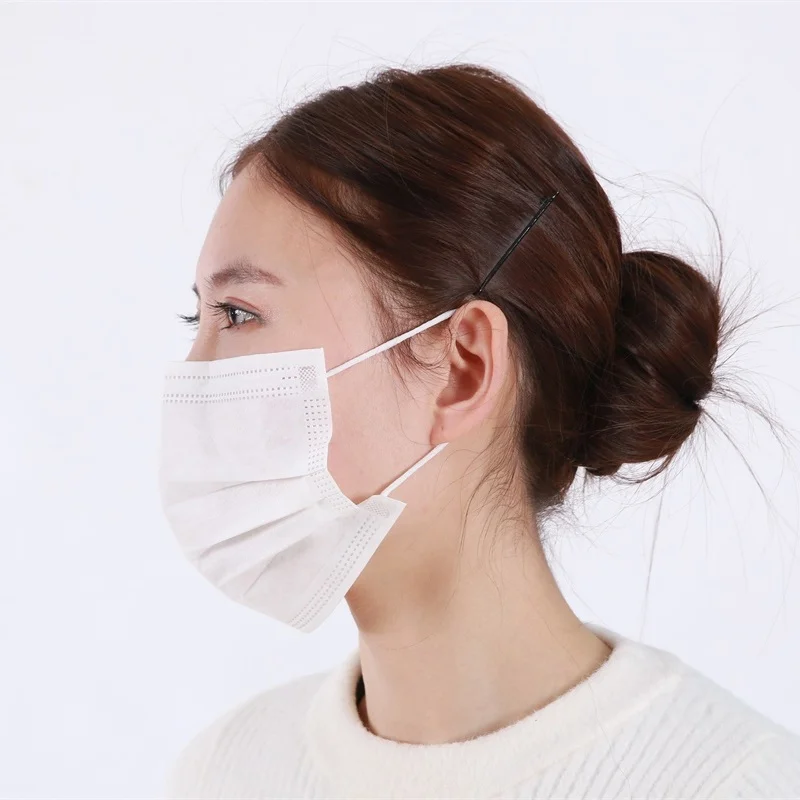 Big Discount Face Masks Black Disposable 3Ply Medical Printed Disposable Face Mask A01