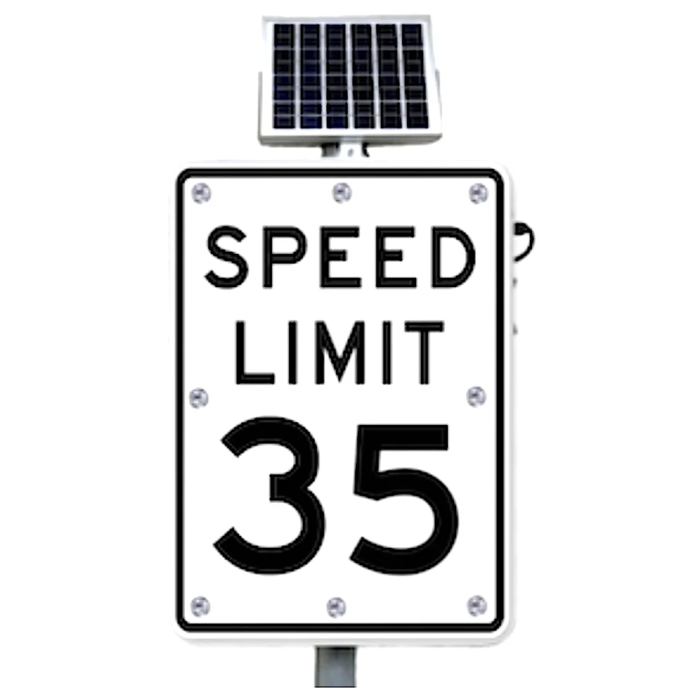 OEM Traffic Warning Led Solar AC Powered Edge Lit Reflective Road Speed Limit Sign