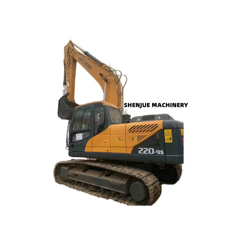 Оригинальный бывший в употреблении экскаватор Hyundai 220-9S по лучшей цене для продажи/б/у