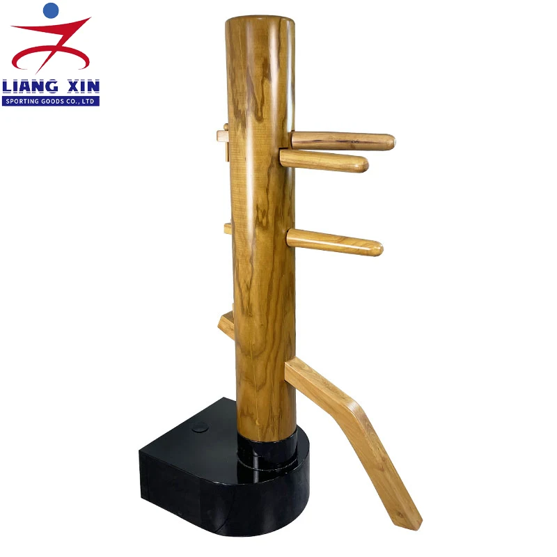 Martial arts equipment free standing wooden dummy kung fu wing chun wooden dummy