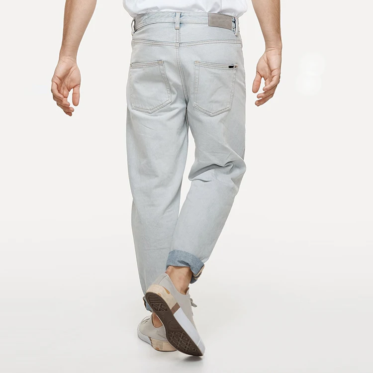 hot sale low waist custom design buy jeans in bulk denim fabric jean pant men pants