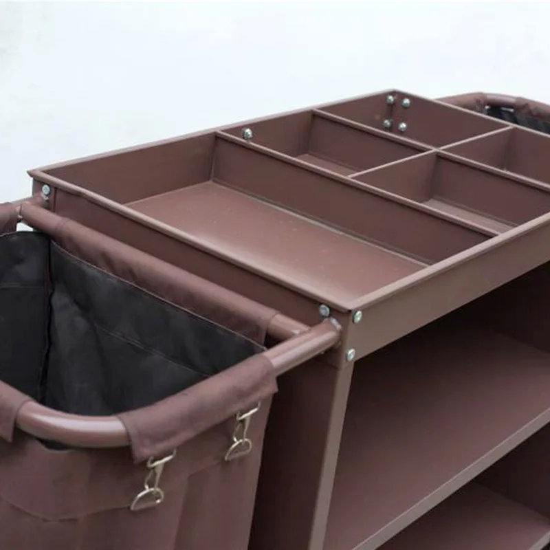 wholesale Large capacity housekeeping line cleaning trolley carts with wheelsin stock