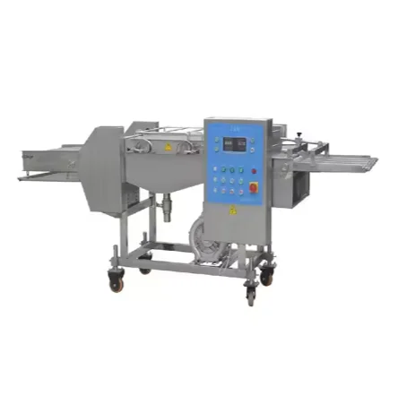 Chicken Fillet Dipping Machine Fish Cake Dipping Sizing Equipment Tempura Thick Pulp Wrapping Machine