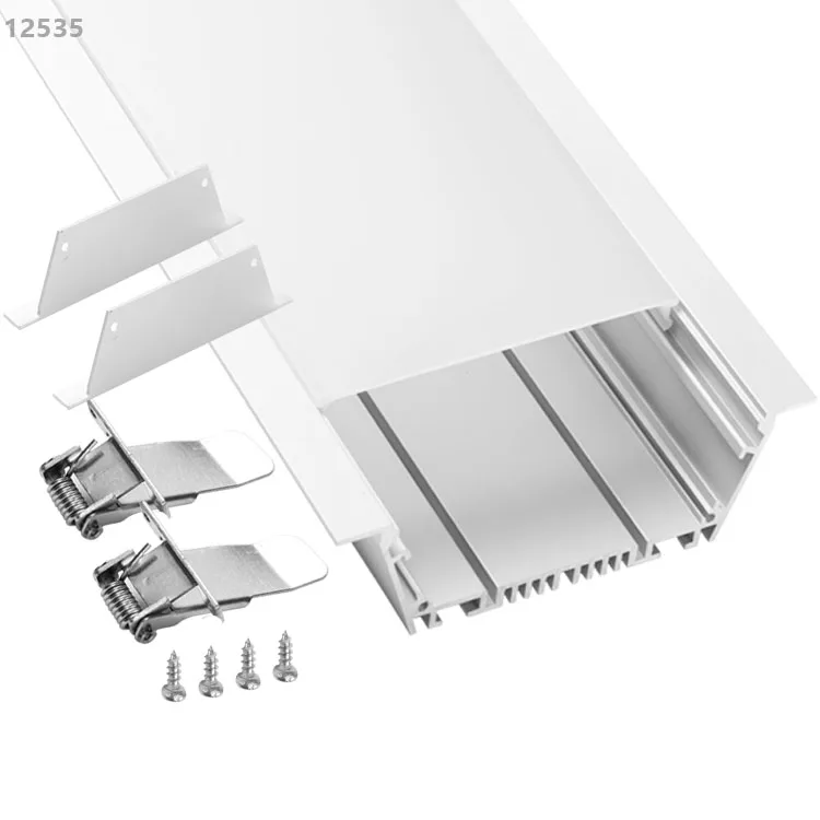 ceiling recessed anodized aluminum channel for led foshan led profile light 120mm