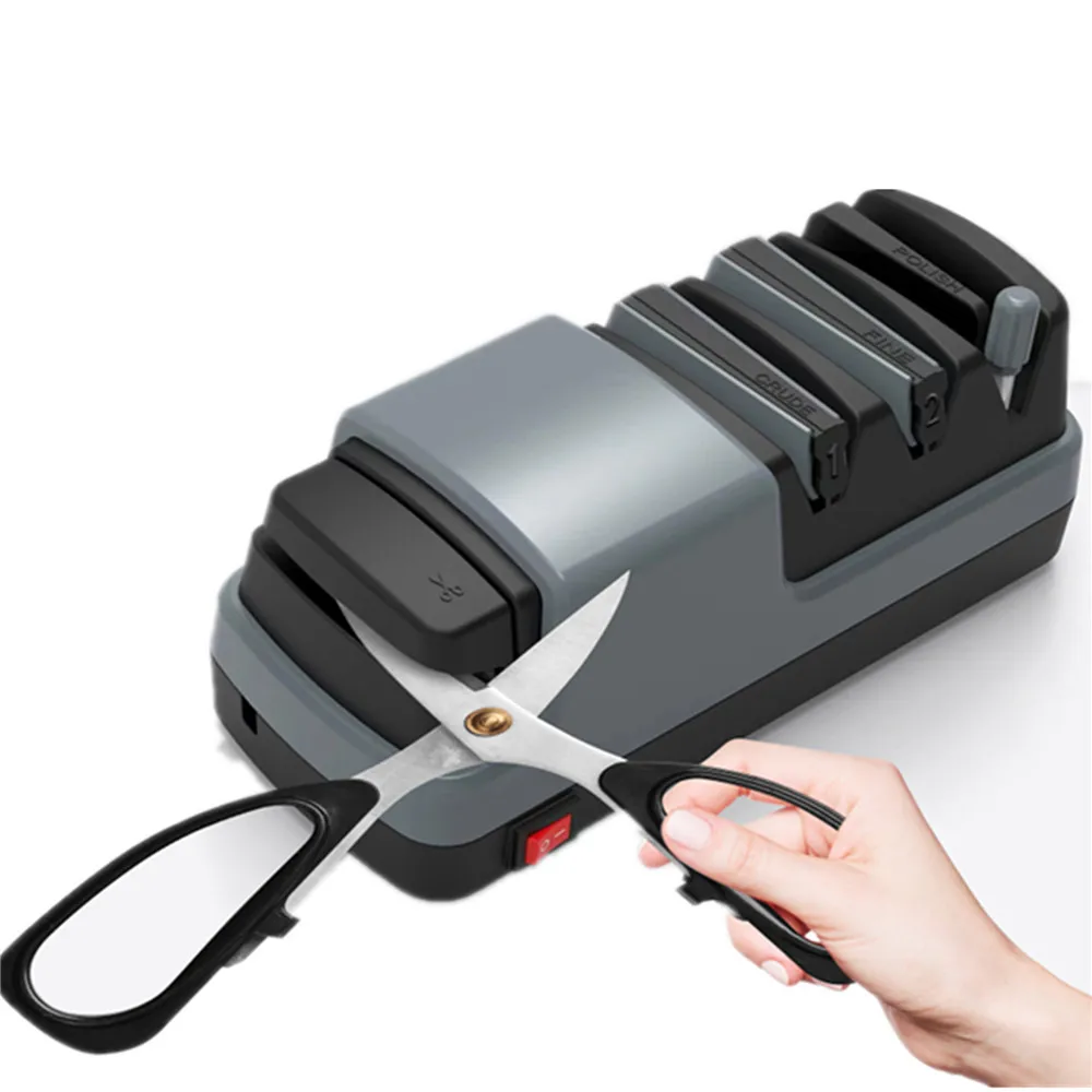 professional manual stainless steel kitchen knife sharpener magnetic diamond rolling sharpening stone