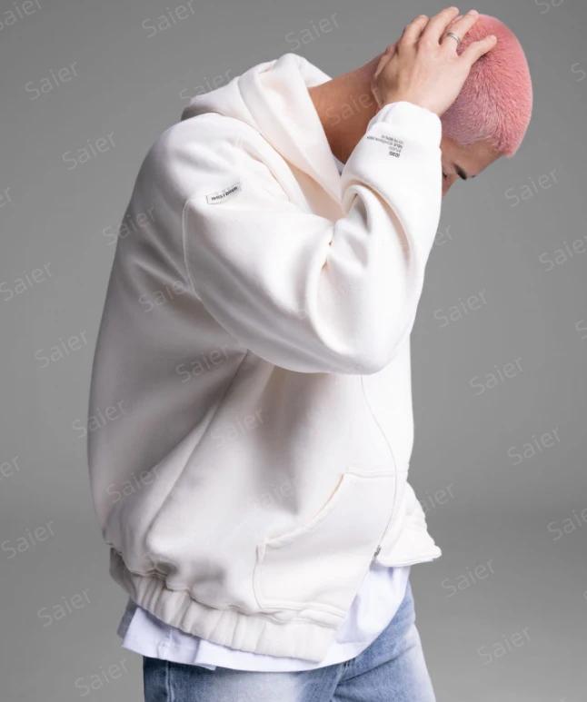 Hoodies for Men Casual Solid Simple Basic Zip-up Hoodie Fashion Wholesale Mens Streetwear Hoodie design OEM Custom