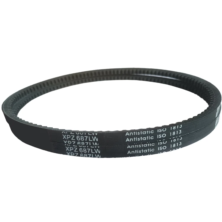 High Quality Industrial Machinery Cogged V Belt CR EPDM XPZ687LW For Air Compressor Narrow V Belt