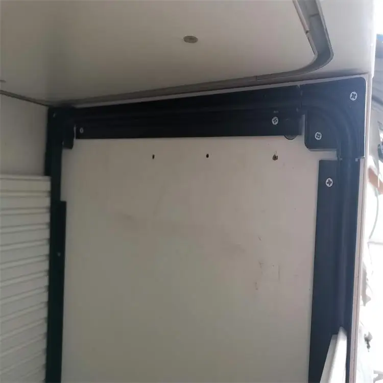 Custom ABS pvc slide door  roller shutter door for bathroom cabinet vertically Open the door