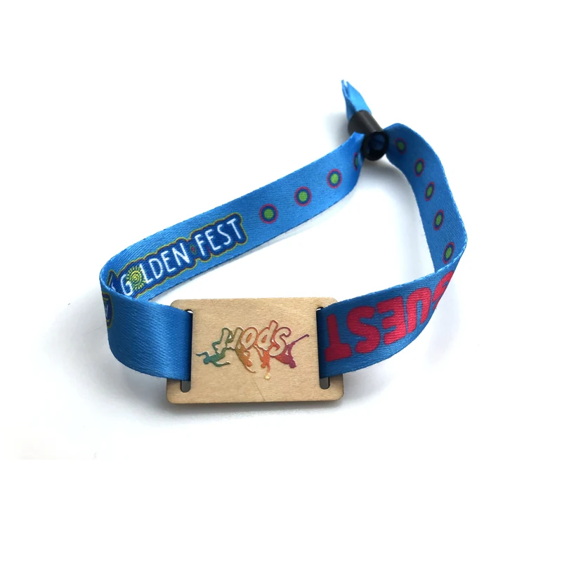 Экологичный одноразовый браслет из RFID-ткани, 13,56 МГц, плетеный браслет из Nfc, как билет на мероприятия