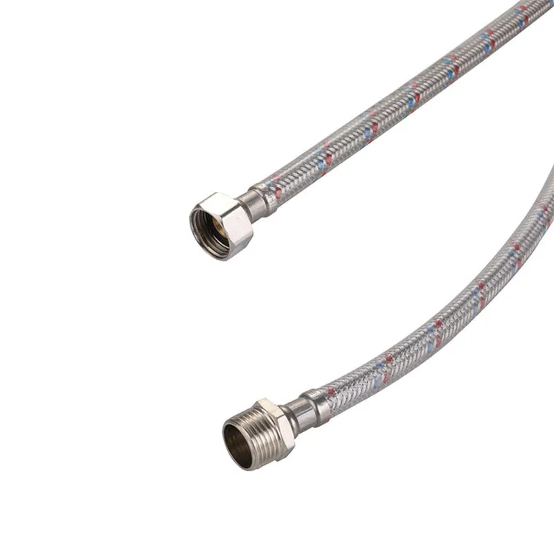 Wholesale Best Price Red Blue 201 Stainless Steel Braided Water Hose OEM ODM Bulk Braided Hose Pipe