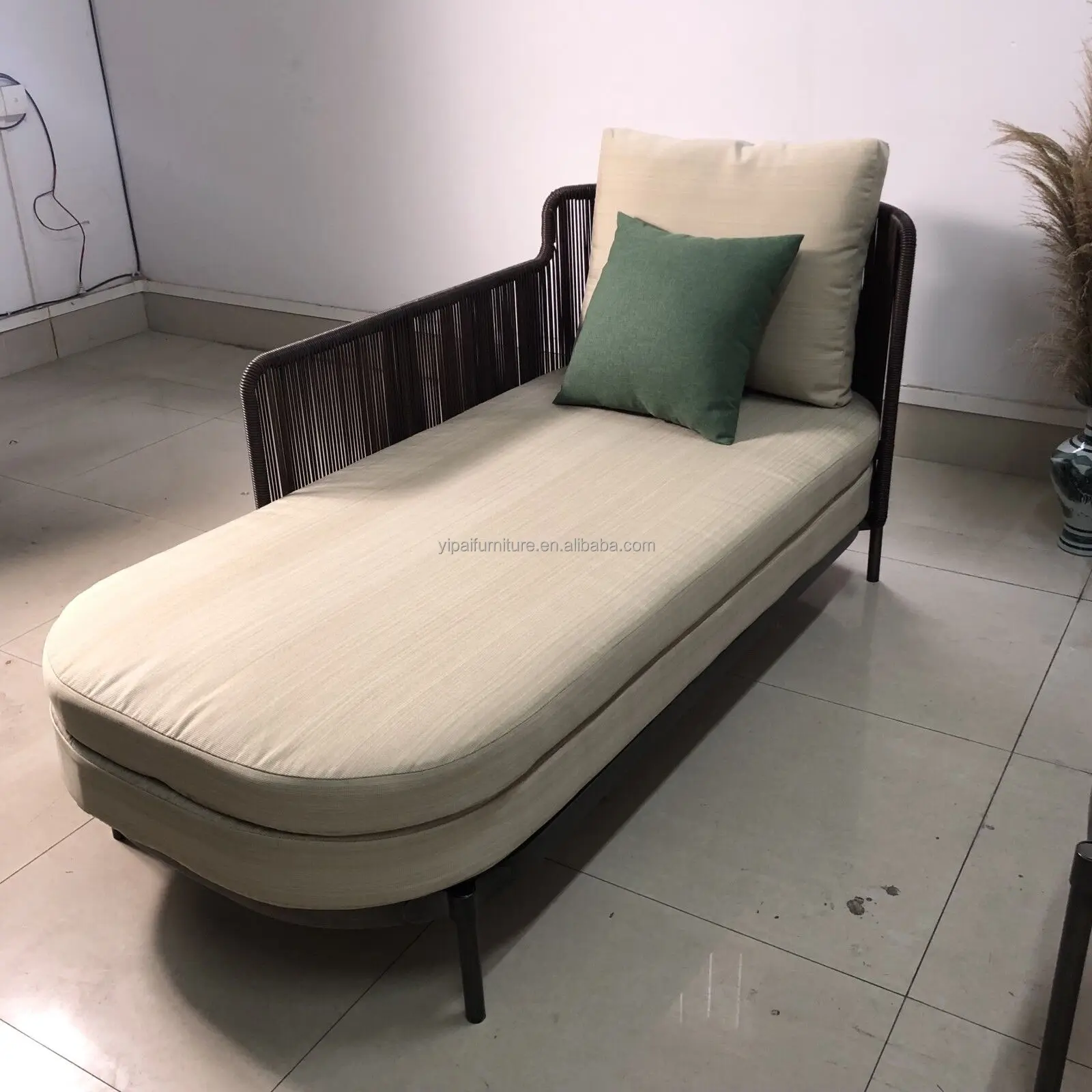 outdoor furniture 5 star hotel metal stainless steel base garden outdoor sofa set Water Proof cushion patio garden sofa set