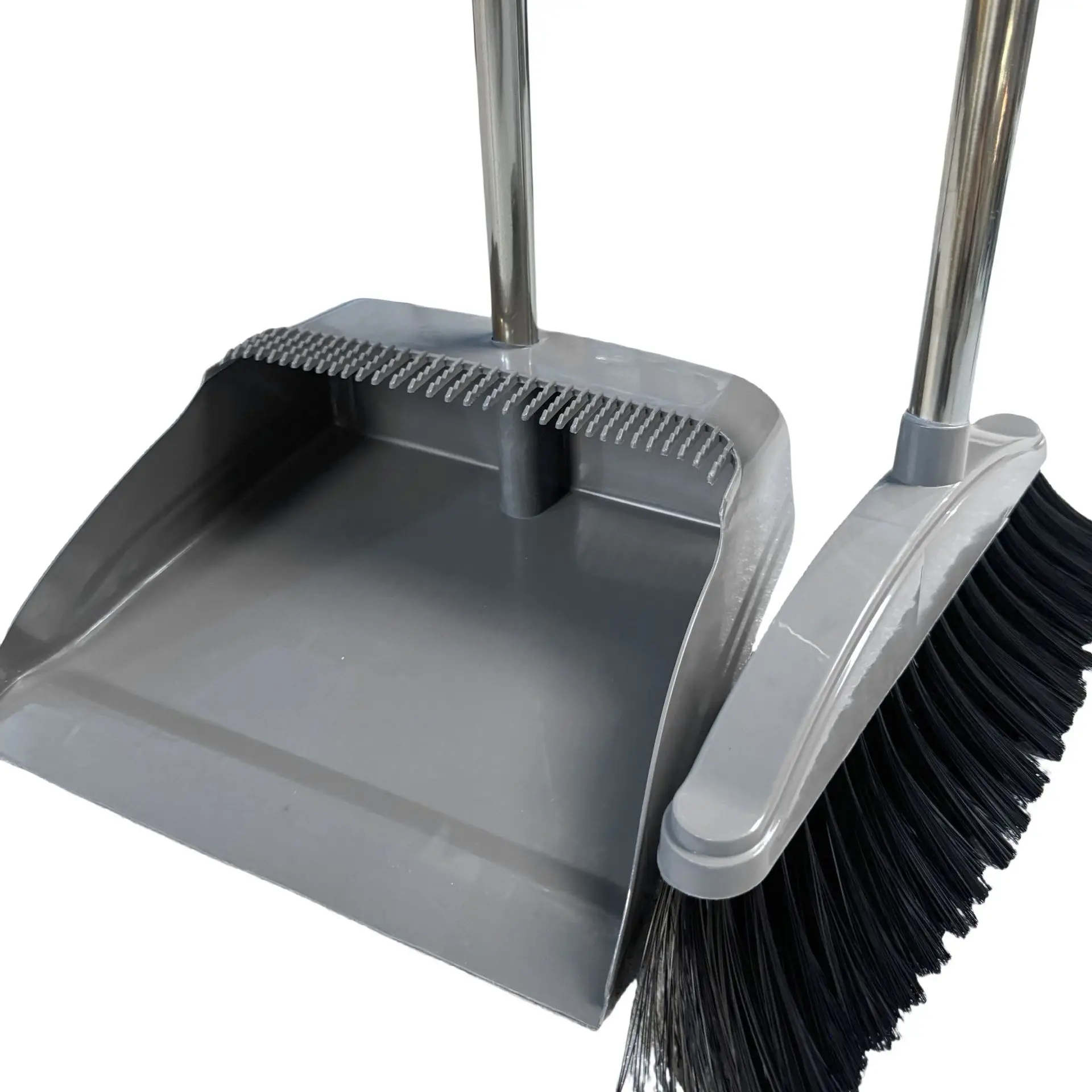Household Indoor Cleaning Broom Non-stick Hair Plastic Stainless Steel Soft Hair Broom Set