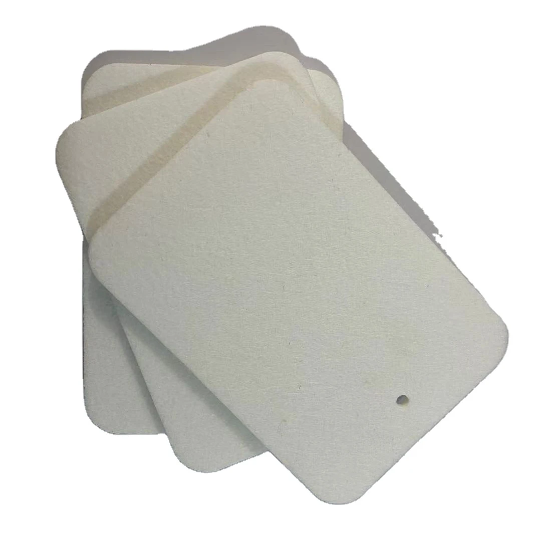 Hot sale sublimation car air freshener blank essential oil felt pad