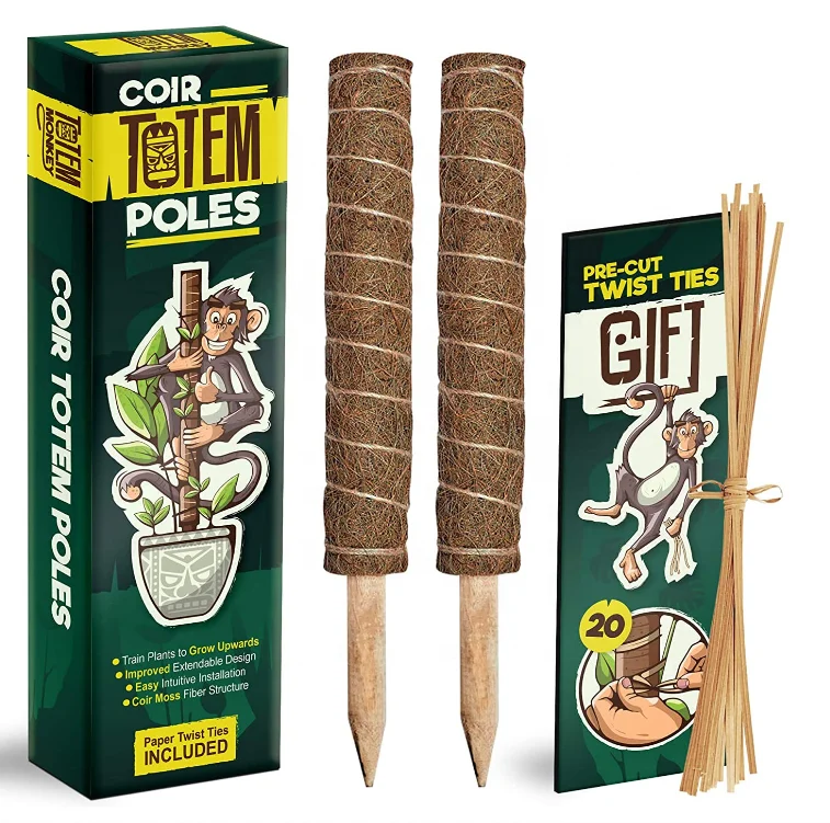 12 лет от производителя, поддержка для растений, тотемные палочки, кокосовые палочки, уход за посадкой, моховые палочки для подъема растений