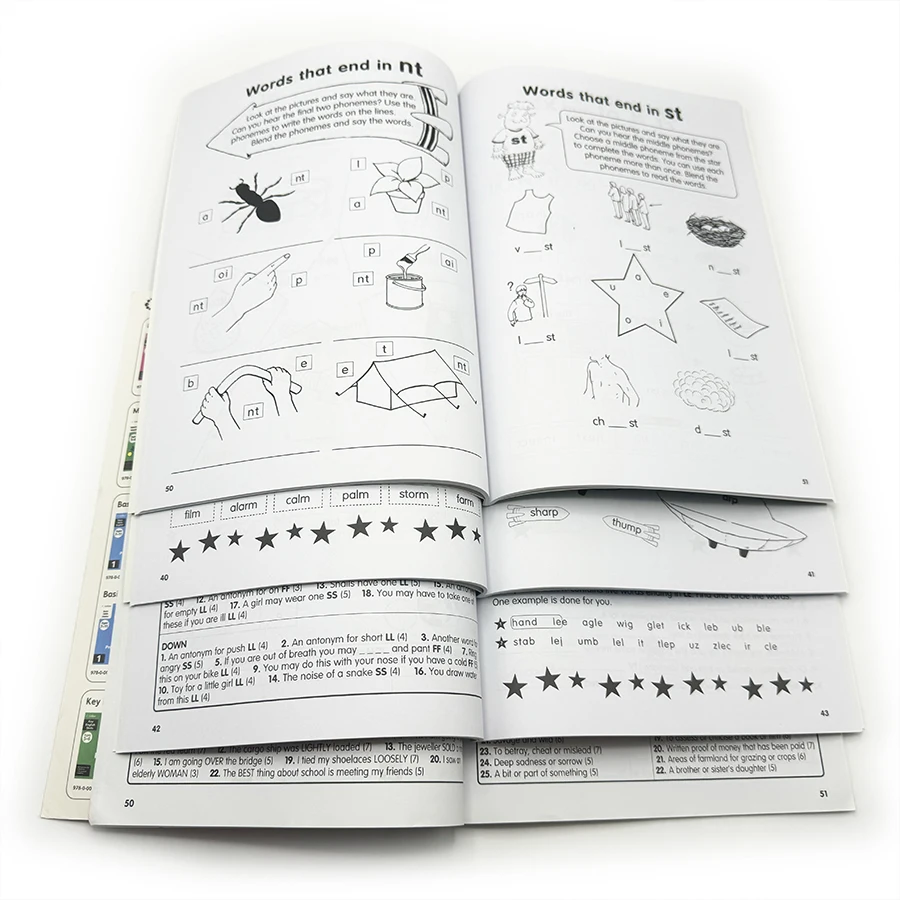 Custom School English French Textbook Printing Softcover Books Full Color Kids Educational Book Cheap Textbook For Students