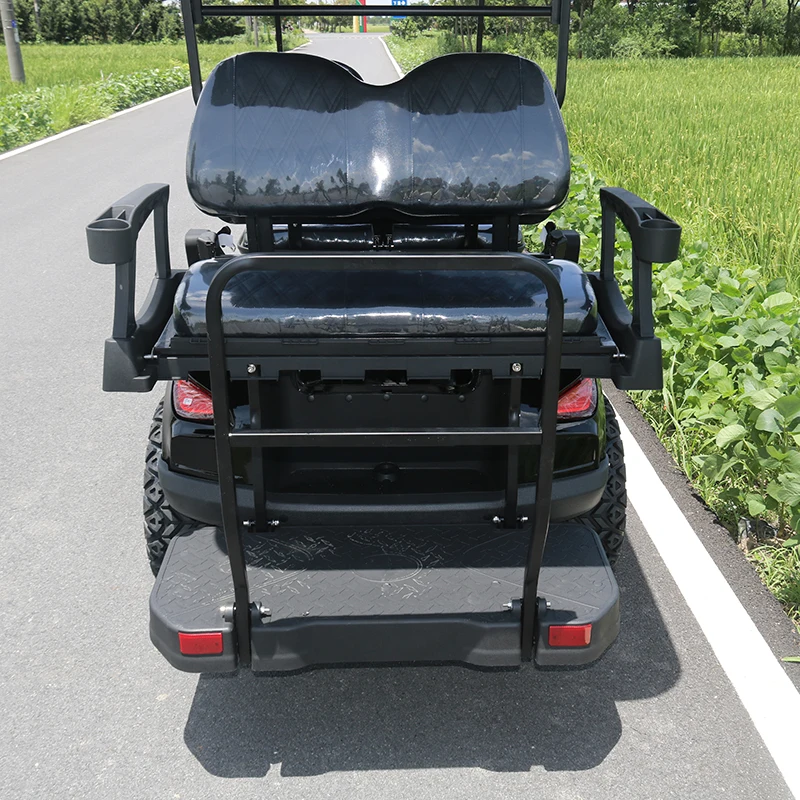 Factory Supply 5kW 4+2 Rear Seat Electric Golf Cart Club Car With Professional Meter