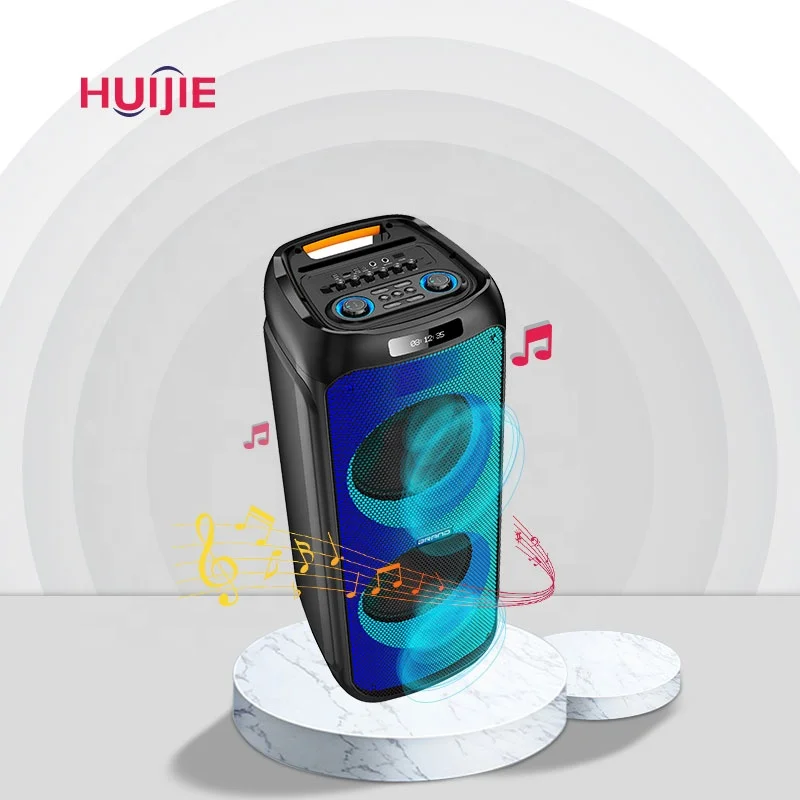 Big Power 120w Party Speaker Dual 12 inch Parlantes WirelessBluetooth Boses Speaker Sound Box DJ Karaoke Players Speakers