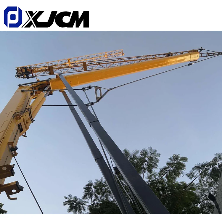 Mobile Folding Tower Crane for Building Self Erecting All Provided 2t Yellow Video Technical Support Ordinary Product  25m