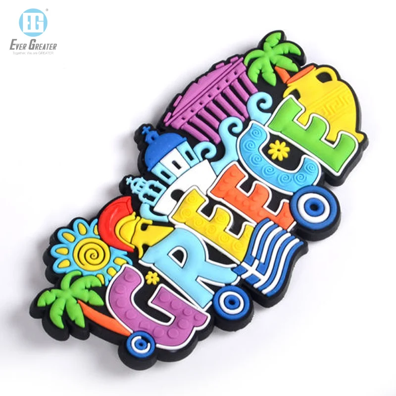 High Quality Cute City 3D Refrigerator Magnets PVC Rubber Fridge Magnets Souvenir Custom Promotional Fridge Magnet