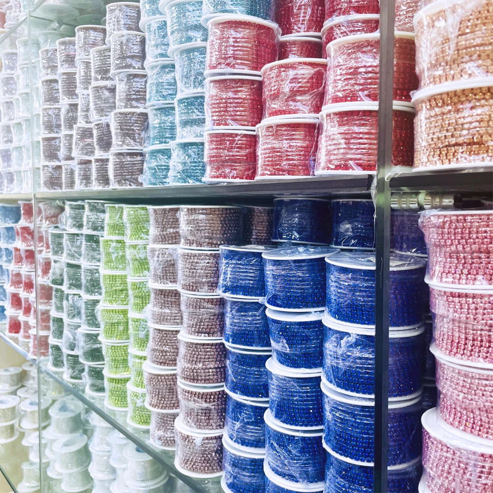 Rhinestone Trim Chain Wholesale Hot sell Rhinestones Chain Trim Close Cup Chian For Jewelry Decoration DIY Accessories