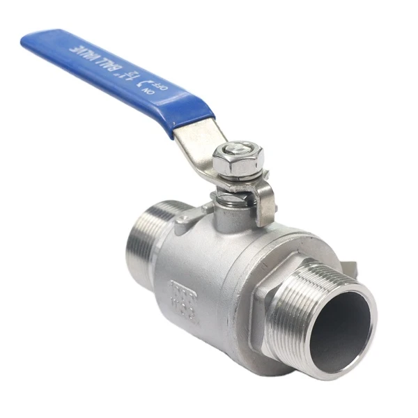 1000WOG Hot Selling Cheap Custom Stainless Steel Two-Piece Inner And Outer Wire Water OiL Gas Ball Valve