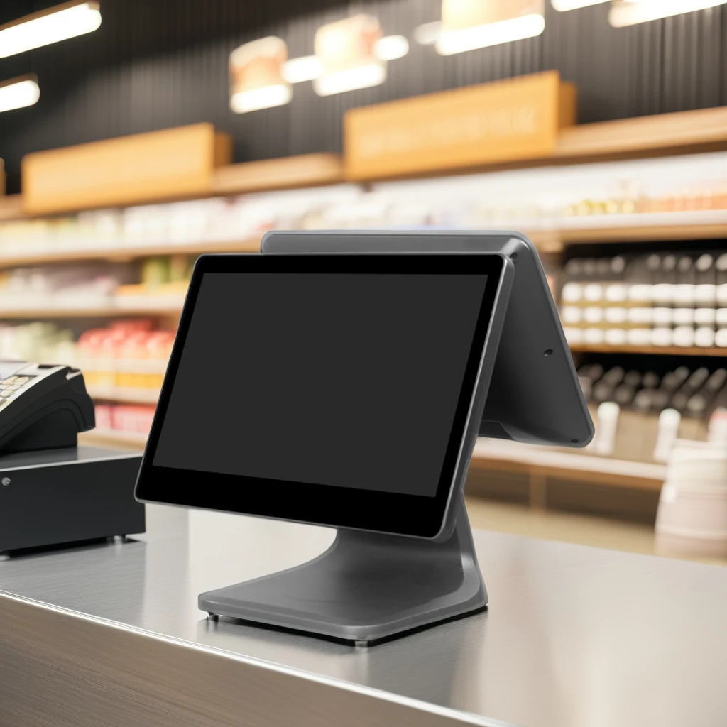 High Resolution 15.6 Inch Touch Screen Restaurant Pos Systems All In One Cash Register Machine