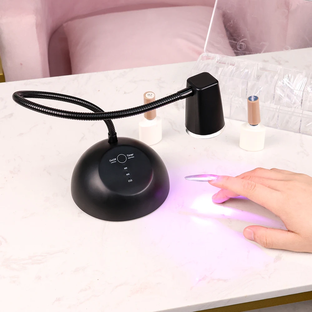 Focused Beam Led Professional Salon Manicure 18w Portable Desktop Mini UV Led Nail Lamp Nail Dryer Rechargeable
