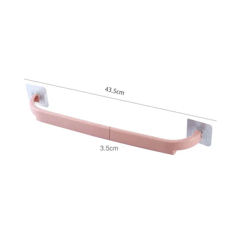 Multifunction Bathroom Towel Rail Hanger Self Adhesive Hanging Hooks Holder Wall Storage for Towel Rack Home Accessories