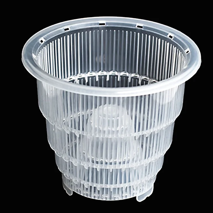 
Breathable resin plastic basin for Orchids with Holes Growing plants transparent container flowerpot 