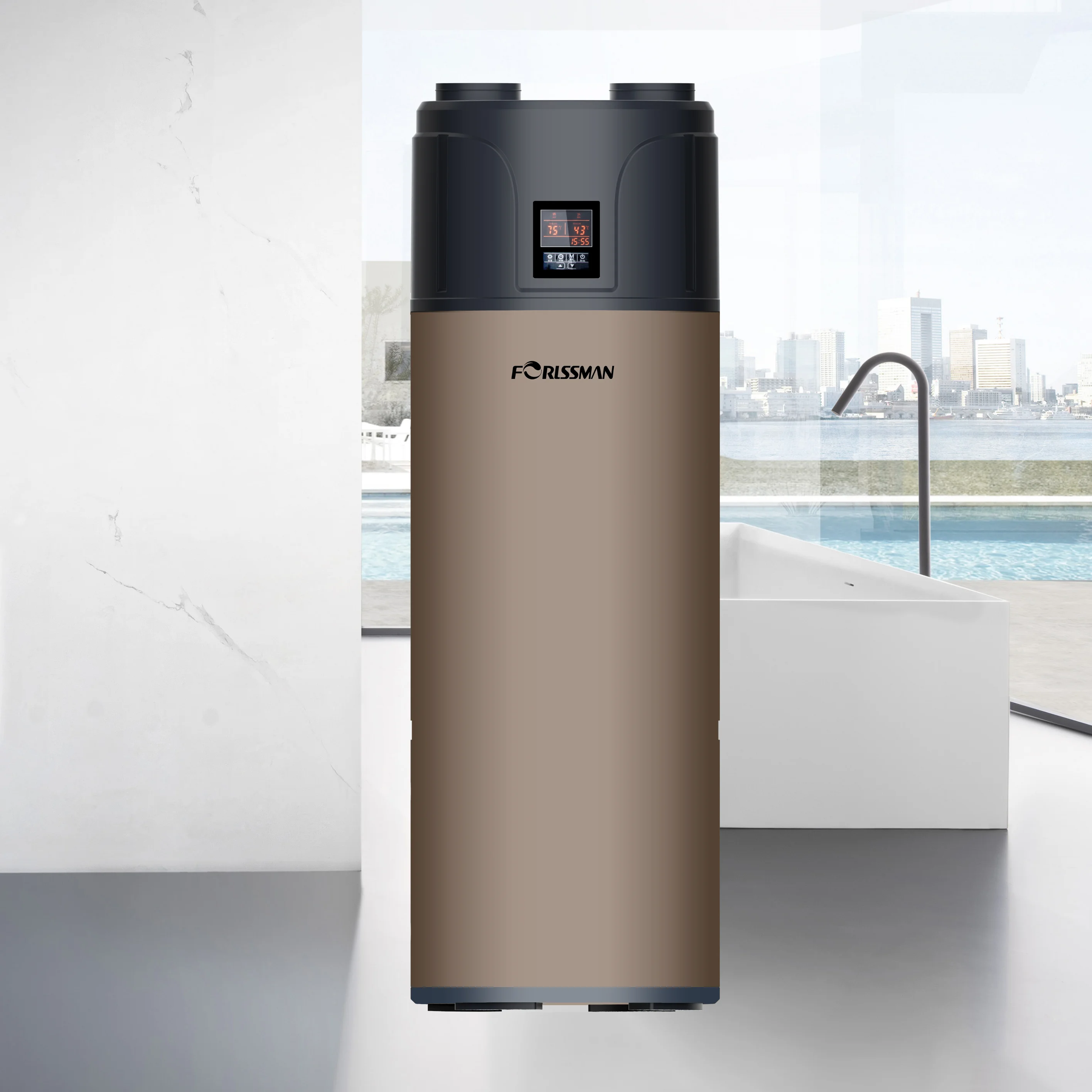 300L all in one compact hot water air to water heat pump