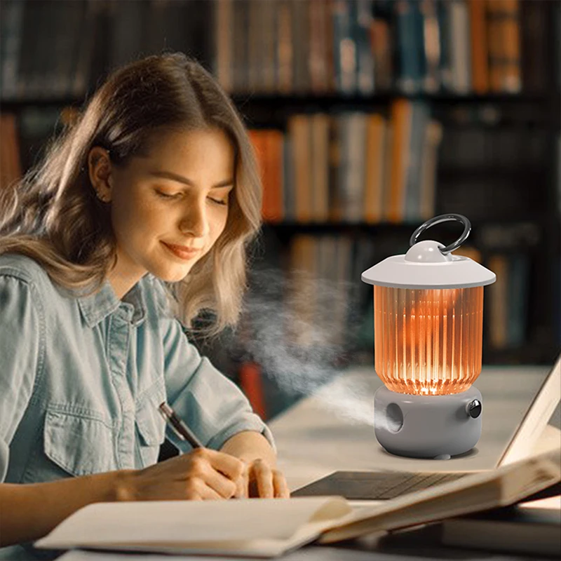 Kerosene Lantern Wedding Hanging Light Camping Lamp Aromatherapy Diffuser Wireless Rechargeable Humidifier for Home Office