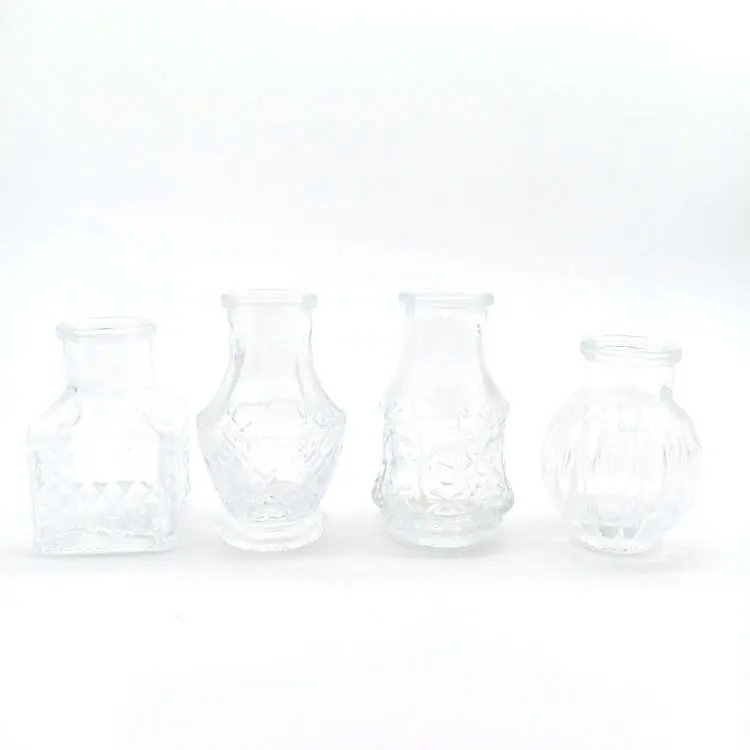 50ML Glass Drinking Bottle MIni Glass Wine Beer Bottle With Glass Lid For Wine Sample Sack