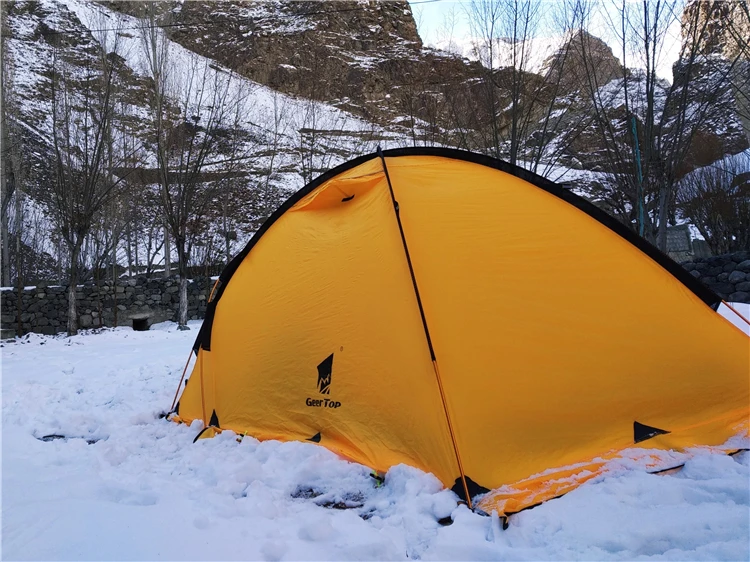 Hot Sale Geertop Custom 2 Person Outdoor waterproof portable Luxury Camping tent