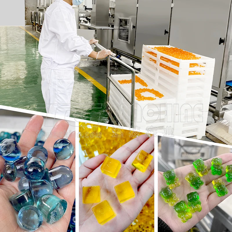 Confectionery Industry soft and jelly candies for machinery sweet candy ball soft gummy making machine
