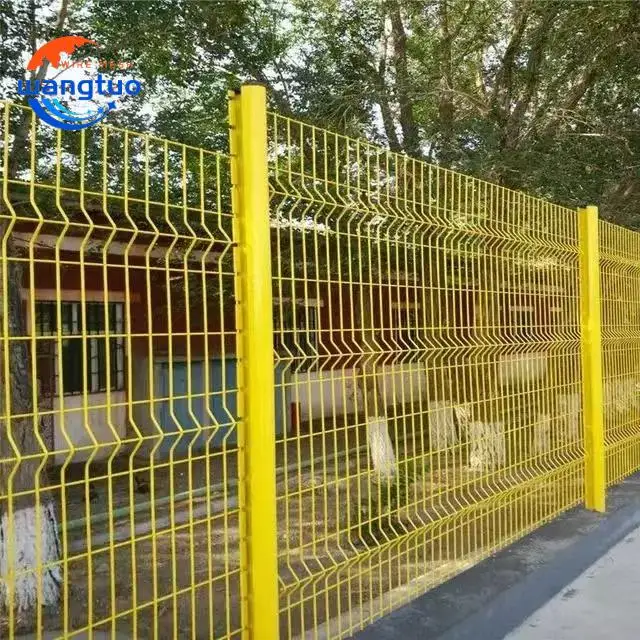 Индивидуальные высококачественные проволочные сетки забор оцинкованный ПВХ покрытием 3d Изогнутые Панели Забора