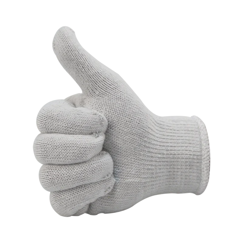 Sarung tangan polyester liner guantes trupert cotton yarn knitted hand garden work gloves